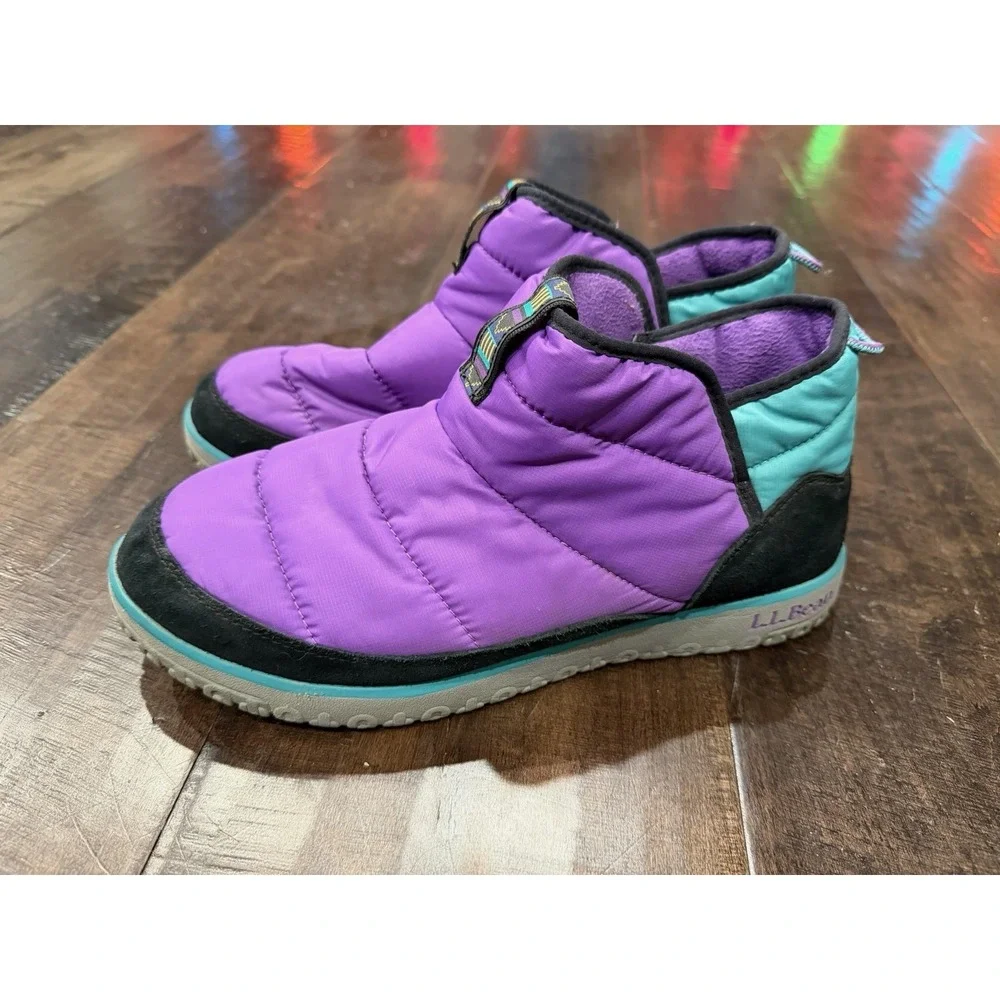 LL Bean Boots Mens‎ 10 Teal, Green, Purple Classic Quilted Outdoor Booties